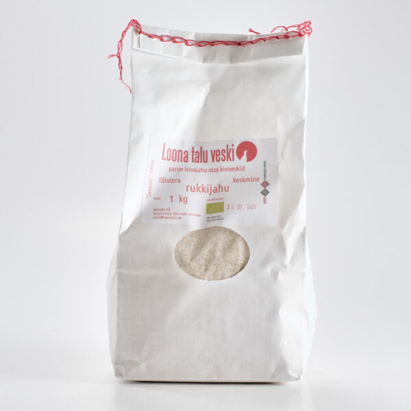 Täistera rukkijahu 1kg Loona Talu